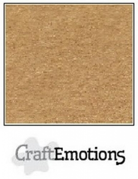 Craft Emotions Kraft Cardstock - Hellbraun